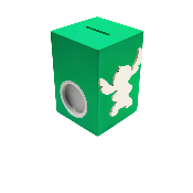 Tirelire pour Fille - Motif Stitch - Couleur Vert Foncé