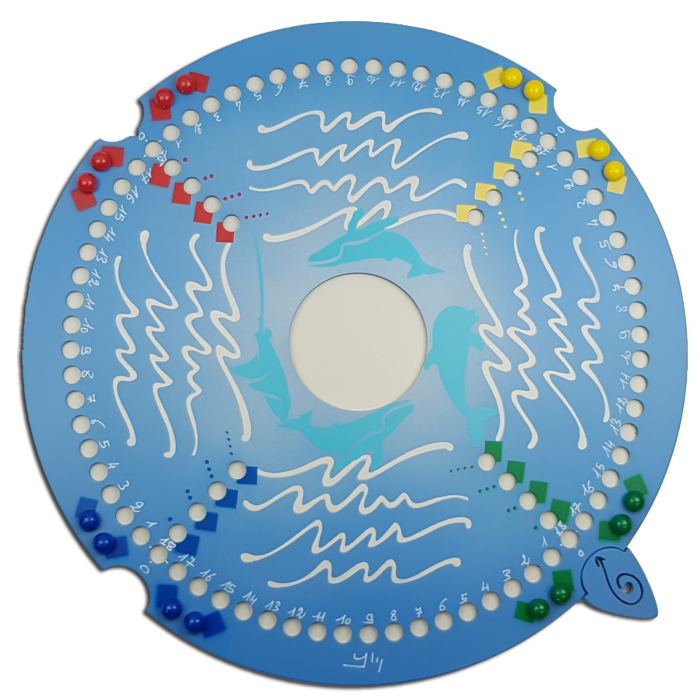 Jeu de Tock en Bois - 4 joueurs - motif LIBRE