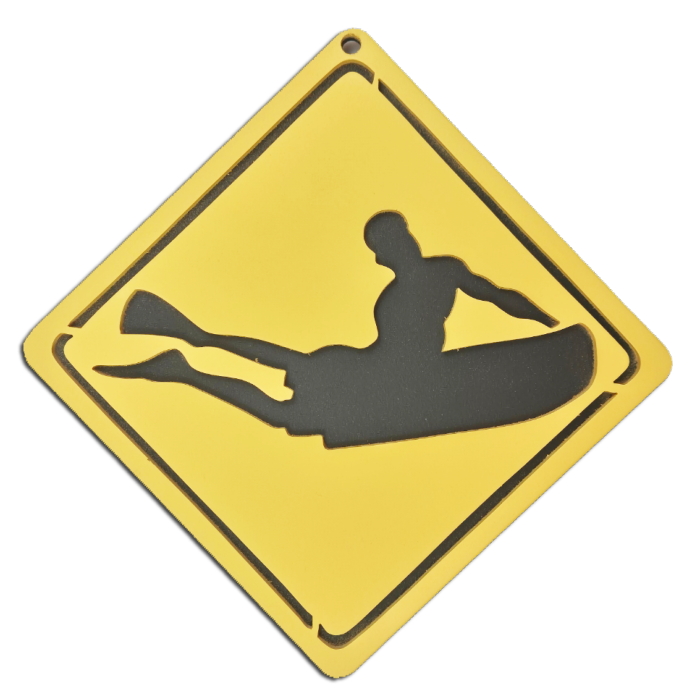 Plaque Signalétique Surf - Chambre d'Enfant - motif Bodyboard