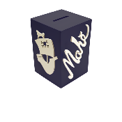 Tirelire pour Garçon - Motif Pirate - Couleur Noire