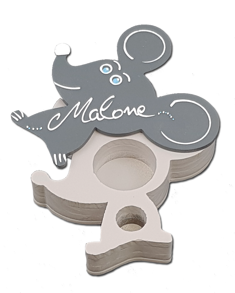 Bo�te � Dents de Lait - Couleur Anthracite en Bois Personnalis�e 