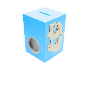 Tirelire pour Garçon - Motif Pirate - Couleur Turquoise