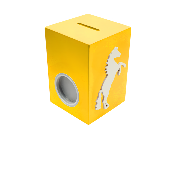 Tirelire pour Garçon - Motif Cheval - Couleur Jaune