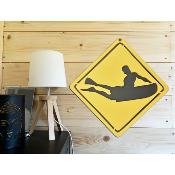 Plaque Signalétique Surf - Chambre d'Enfant - motif Bodyboard