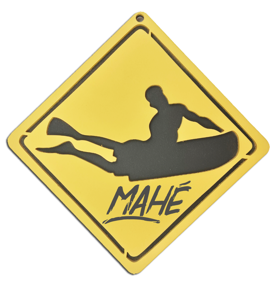Plaque Signalétique Surf personnalisée - Chambre d'Enfant - motif Bodyboard
