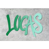 Plaque de porte personnalisée "STYLE GRAFF" Vert foncé/Vert clair