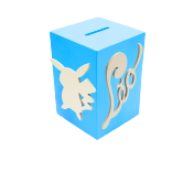 Tirelire pour Gar�on - Motif Pikachu - Couleur Turquoise