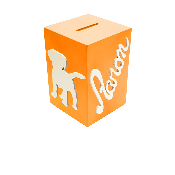 Tirelire Personnalisée pour Garçon- Motif Chien - Couleur Orange