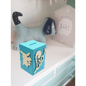 Tirelire pour Garçon - Motif Pikachu - Couleur Turquoise