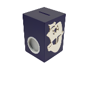 Tirelire pour Garçon - Motif Pirate - Couleur Noire