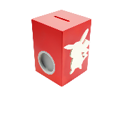 Tirelire en Bois pour Fille - Motif Pikachu - Couleur Rouge