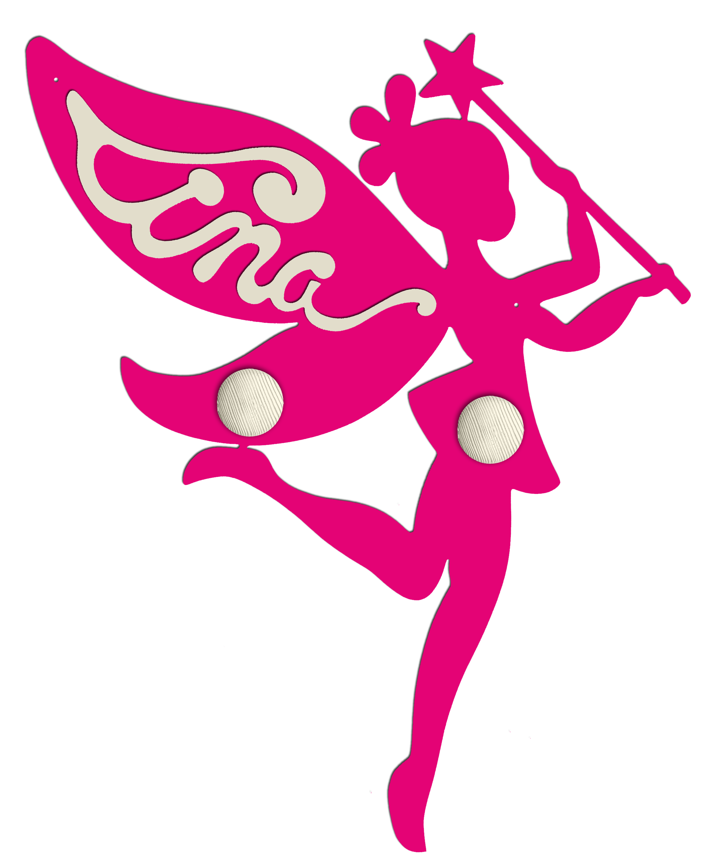 Porte Manteau Enfant - Forme F�e - 2 pat�res