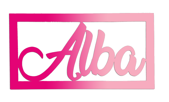 Plaque de Porte Enfant - Rectangulaire - Couleur Framboise/Lilas