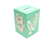 Tirelire Personnalisée pour Garçon- Motif Pirate - Couleur Vert Clair