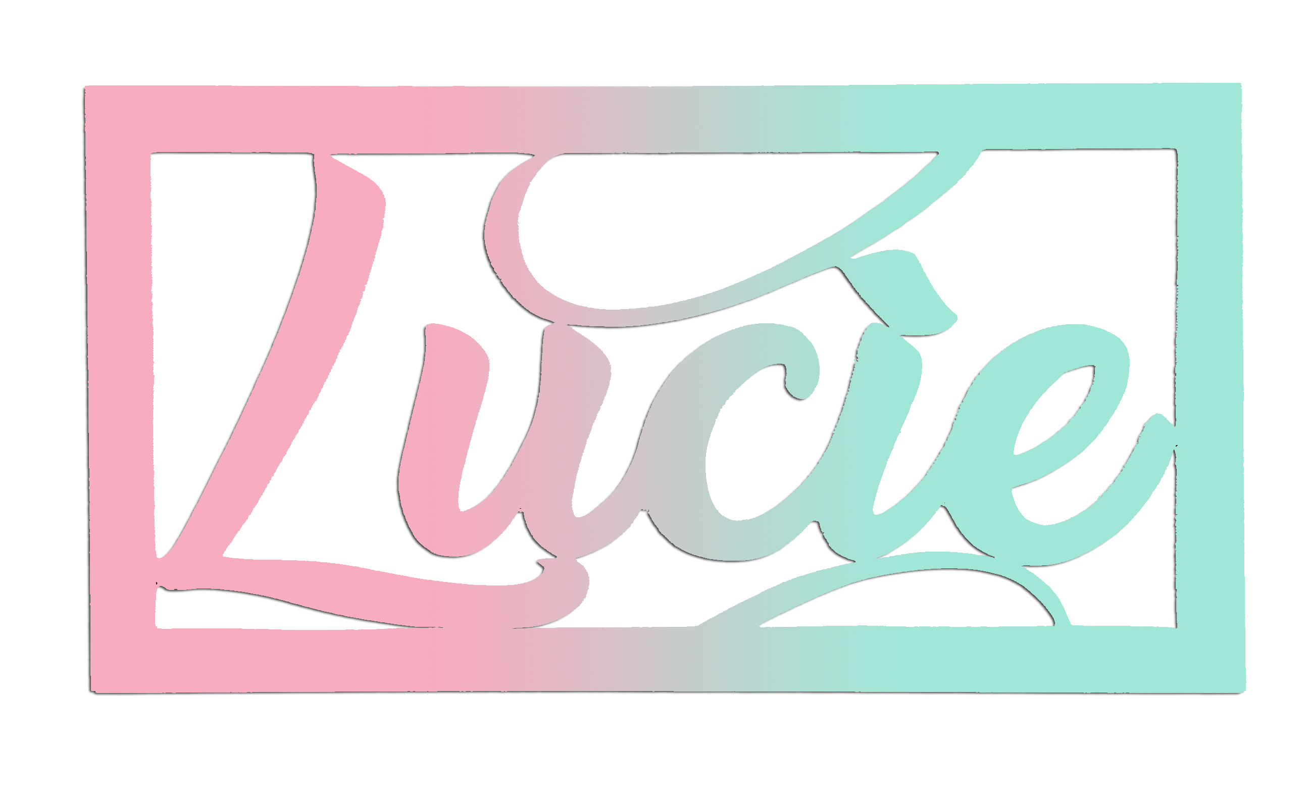 Plaque de Porte Personnalis�e en bois - Rectangulaire - Couleur Lilas/Vert