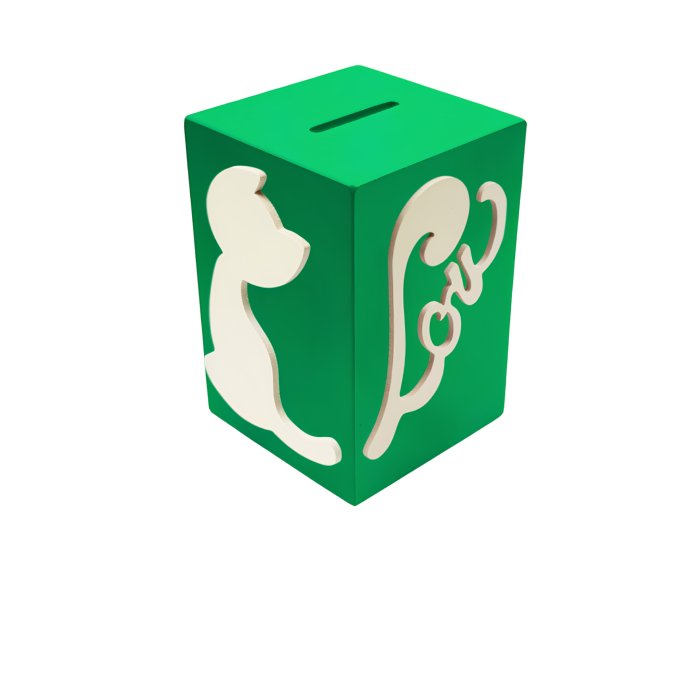 Tirelire Personnalisée pour Fille - Motif Chat - Couleur Vert Foncé