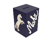 Tirelire pour Garçon - Motif Cheval - Couleur Noire