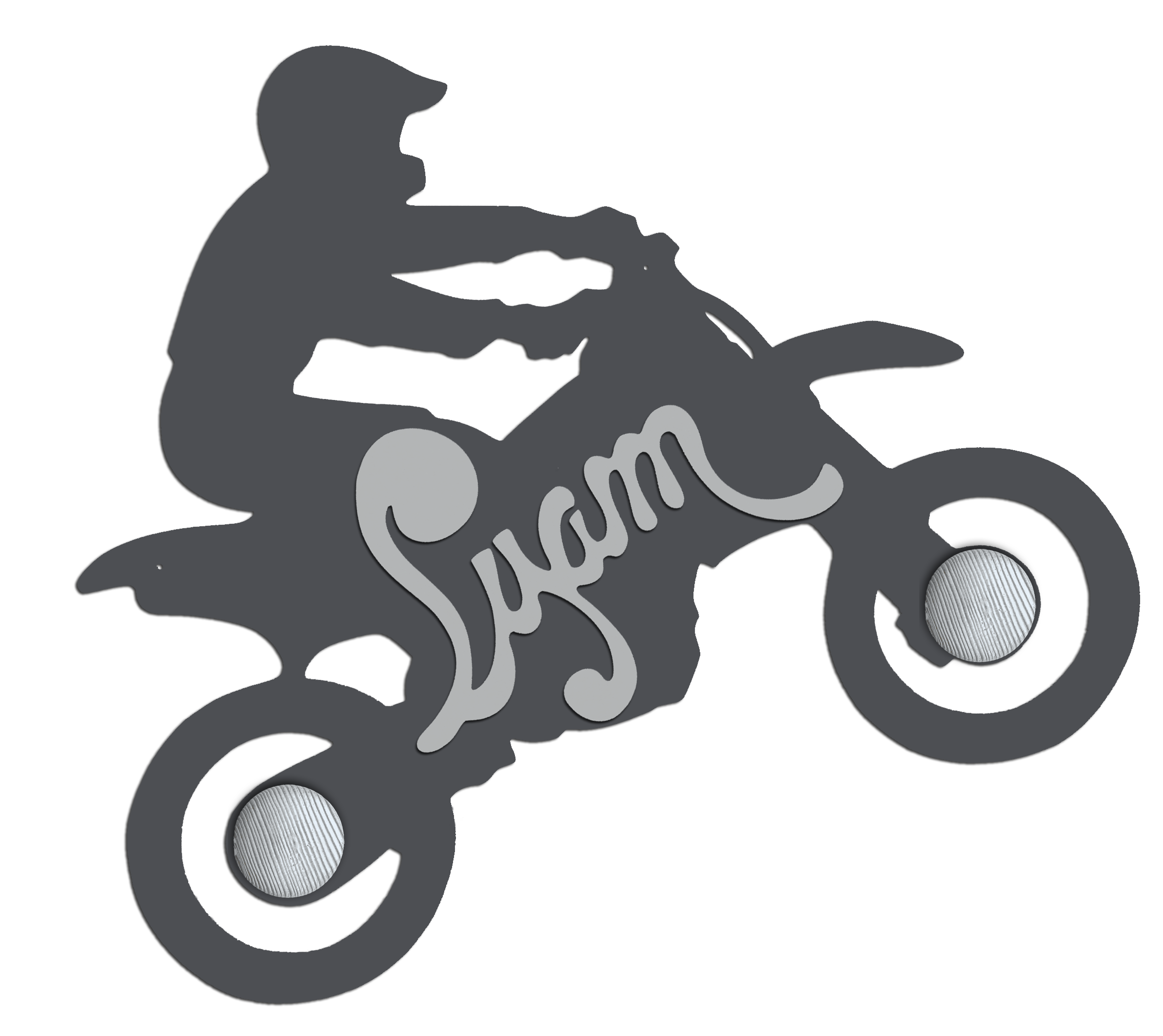 Porte Manteau Enfant - forme Motocross - 2 pat�res