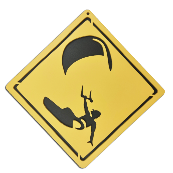 Plaque Signalétique Surf - Chambre d'Enfant - motif Kitesurf