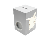 Tirelire pour Fille - Motif Pikachu - Couleur Grise