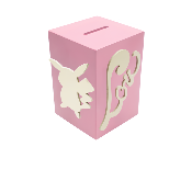 Tirelire Personnalis�e pour Fille - Motif Pikachu - Couleur Lilas