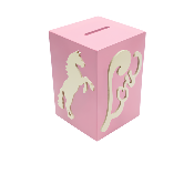 Tirelire Personnalis�e pour Fille - Motif Cheval - Couleur Lilas