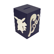 Tirelire Personnalisée pour Fille - Motif Pikachu - Couleur Noire