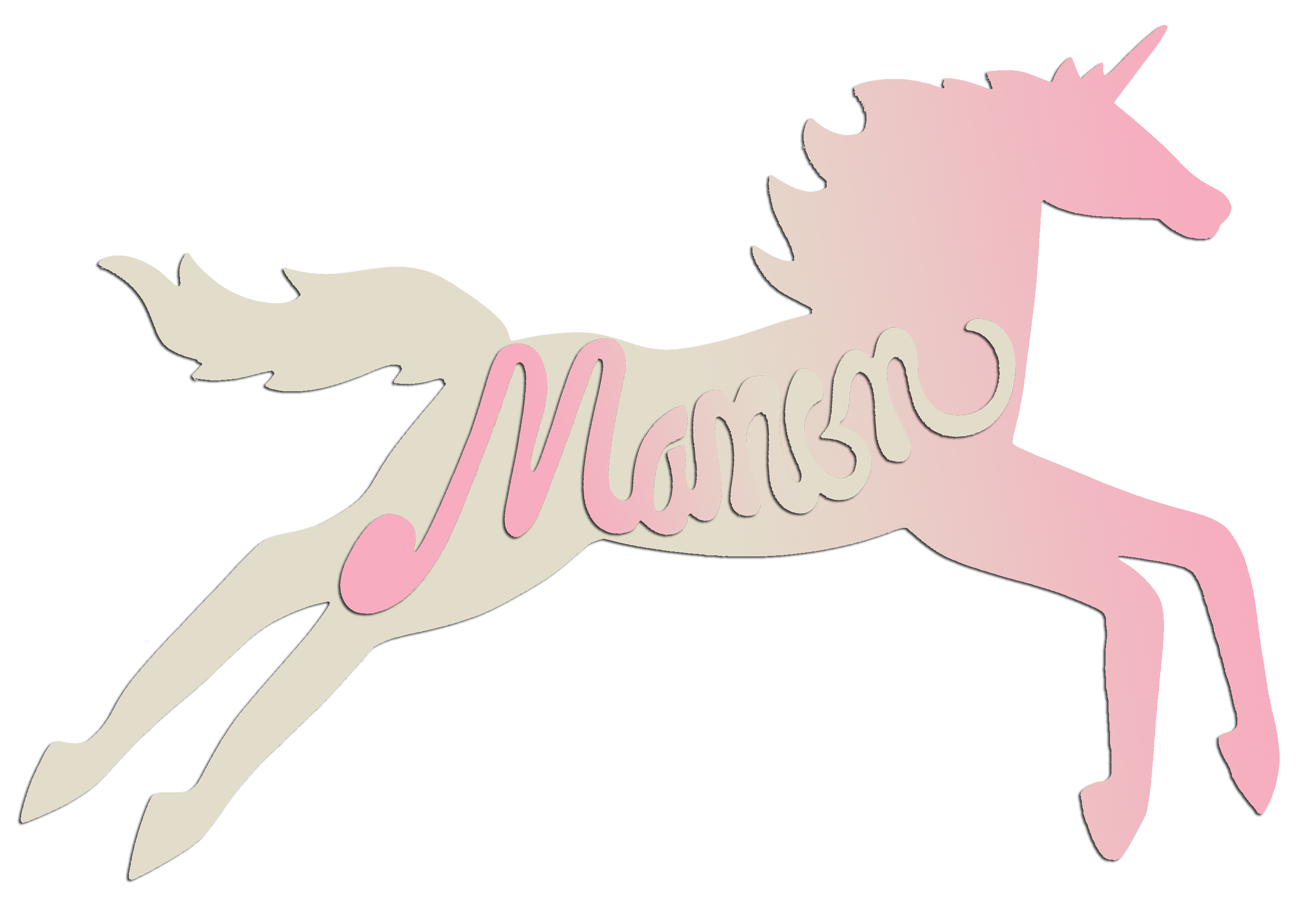 Plaque de porte en bois forme Licorne pour enfant couleur au choix pr�nom personnalisable