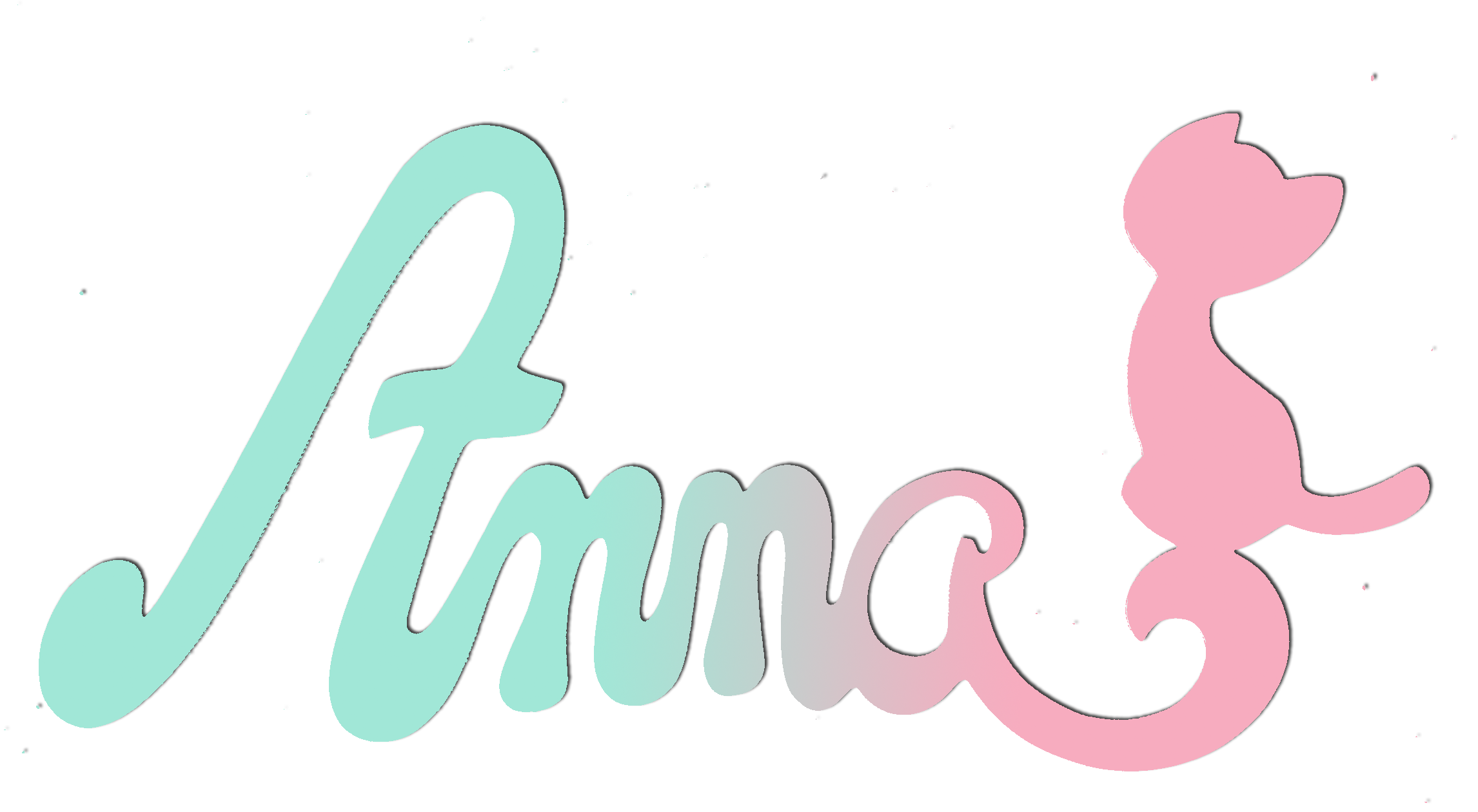 Plaque de Porte Personnalis�e en Bois - Motif Chat - Couleur Vert/Lilas