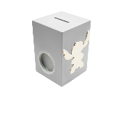 Tirelire pour Fille - Motif Stitch - Couleur Grise