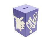 Tirelire Personnalisée pour Fille - Motif Pikachu - Couleur Violet