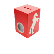 Tirelire en Bois pour Fille - Motif Cheval - Couleur Rouge