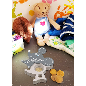 Boîte à Dents de Lait - Couleur Anthracite en Bois Personnalisée 