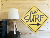 Plaque Signalétique Surf personnalisée - Chambre d'Enfant - motif Surf