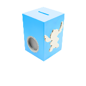 Tirelire pour Fille - Motif Stitch - Couleur Turquoise