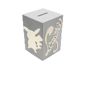 Tirelire pour Fille - Motif Pikachu - Couleur Grise