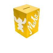 Tirelire pour Garçon - Motif Stitch - Couleur Jaune