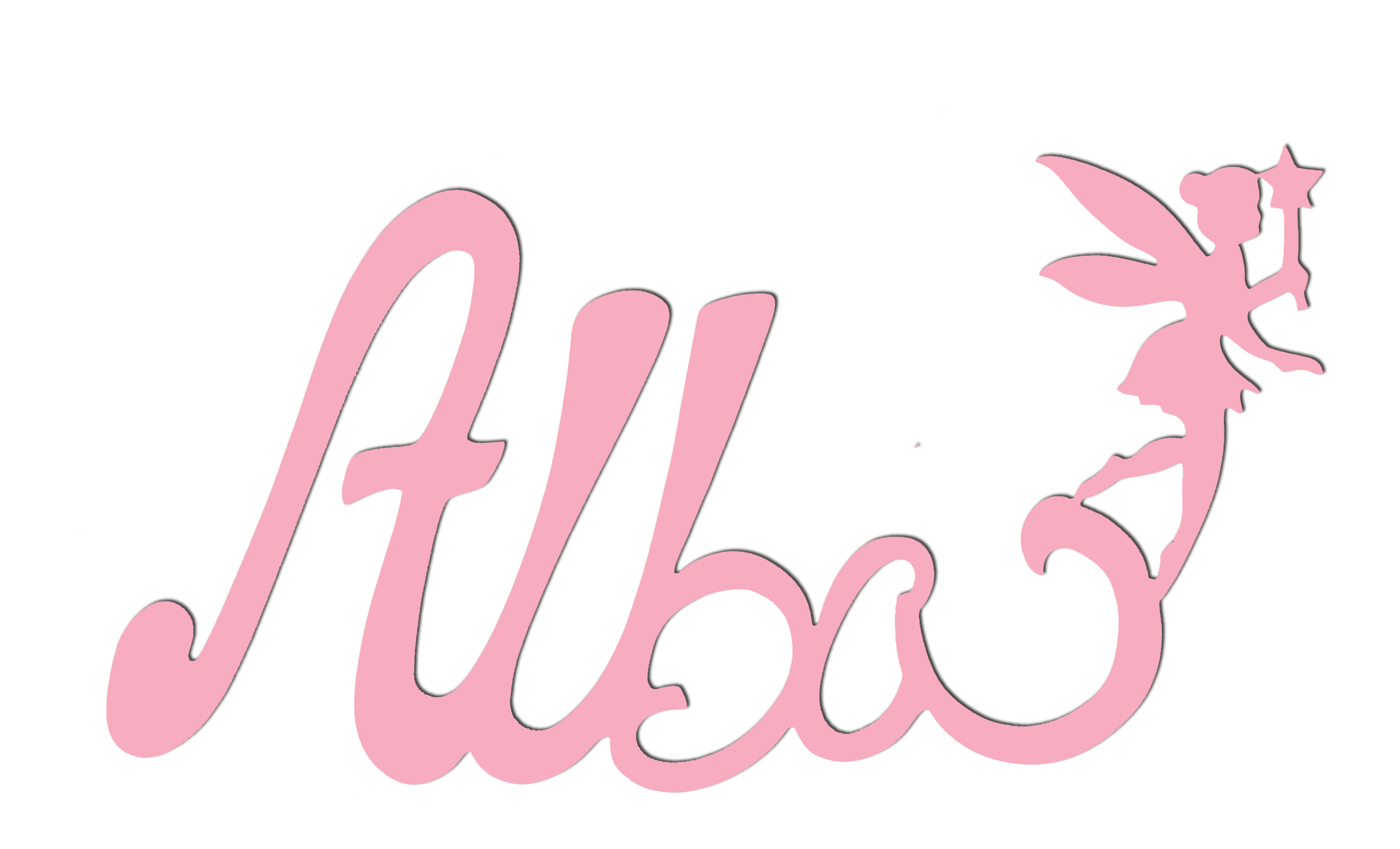 Plaque de Porte - Motif F�e - Couleur Lilas