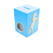 Tirelire pour Fille - Motif Cheval - Couleur Turquoise