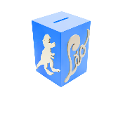 Tirelire pour Garçon - Motif Dinosaure - Couleur Bleu