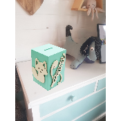 Tirelire pour Fille - Motif Renard - Couleur Verte