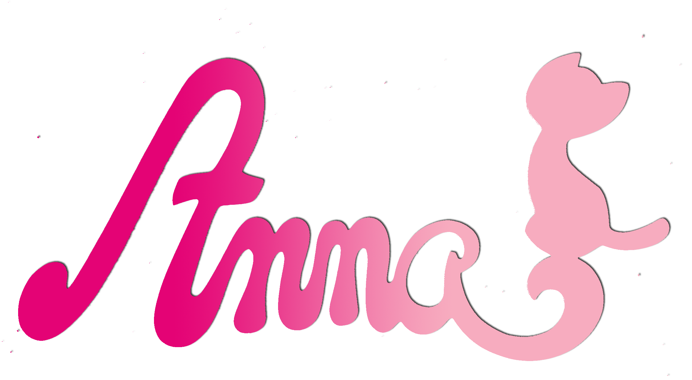 Plaque de Porte Personnalis�e en Bois - Motif Chat - Couleur Framboise/Lilas