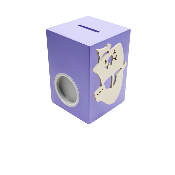 Tirelire pour Garçon - Motif Pirate - Couleur Violet