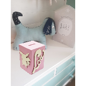 Tirelire Personnalisée pour Fille - Motif Pikachu - Couleur Lilas