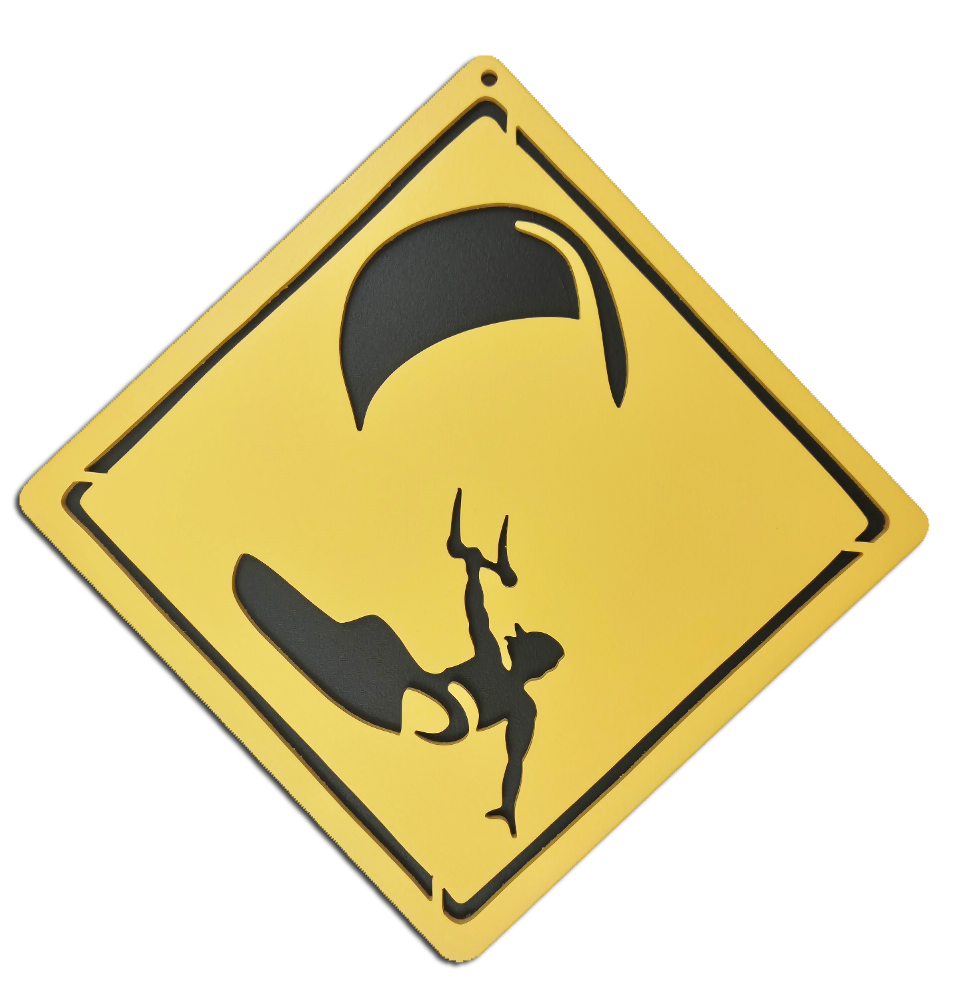 Plaque Signalétique Surf - Chambre d'Enfant - motif Kitesurf