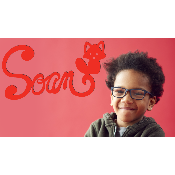 Plaque de Porte Personnalisée en Bois - Motif Renard - Couleur Rouge