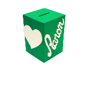 Tirelire Personnalisée pour Garçon- Motif Cœur - Couleur Verte Foncé