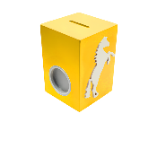 Tirelire pour Fille - Motif Cheval - Couleur Jaune