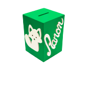 Tirelire Personnalisée pour Garçon- Motif Renard - Couleur Vert Foncé