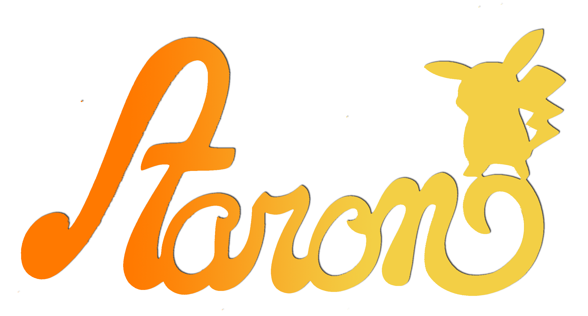 Plaque de Porte Personnalis�e en Bois - Motif Pikachu - Couleur Orange/Jaune